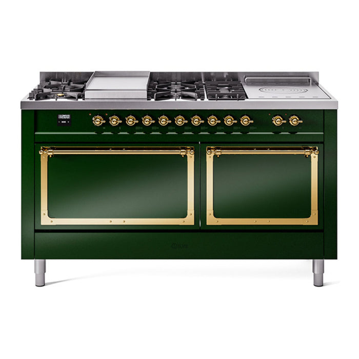 ILVE Nostalgie II Noblesse 60" Dual Fuel Freestanding Range (UN60FSQNMP)