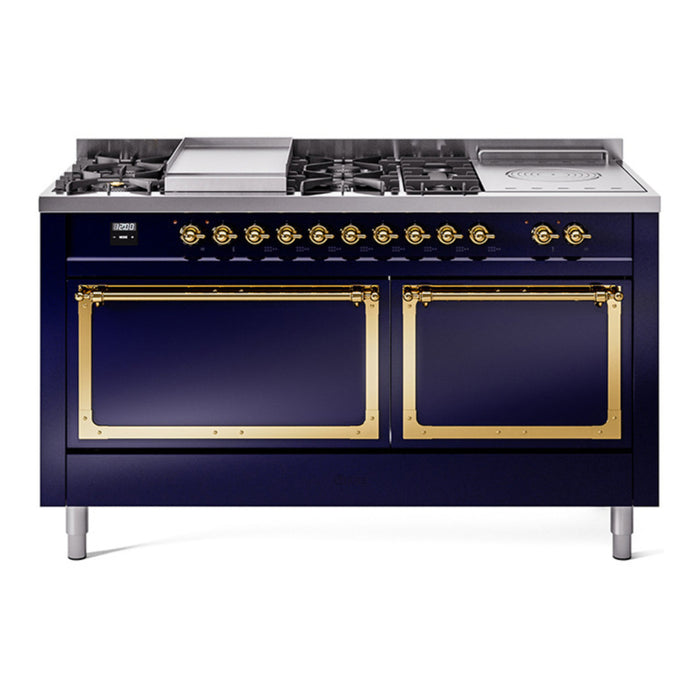 ILVE Nostalgie II Noblesse 60" Dual Fuel Freestanding Range (UN60FSQNMP)