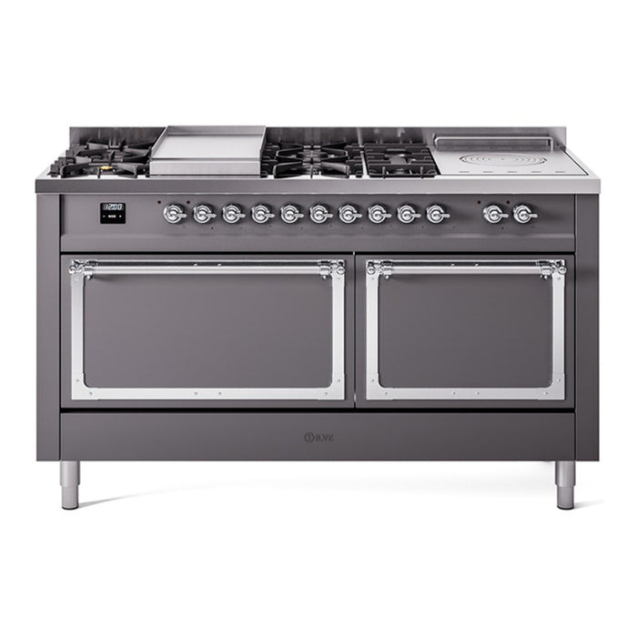 ILVE Nostalgie II Noblesse 60" Dual Fuel Freestanding Range (UN60FSQNMP)