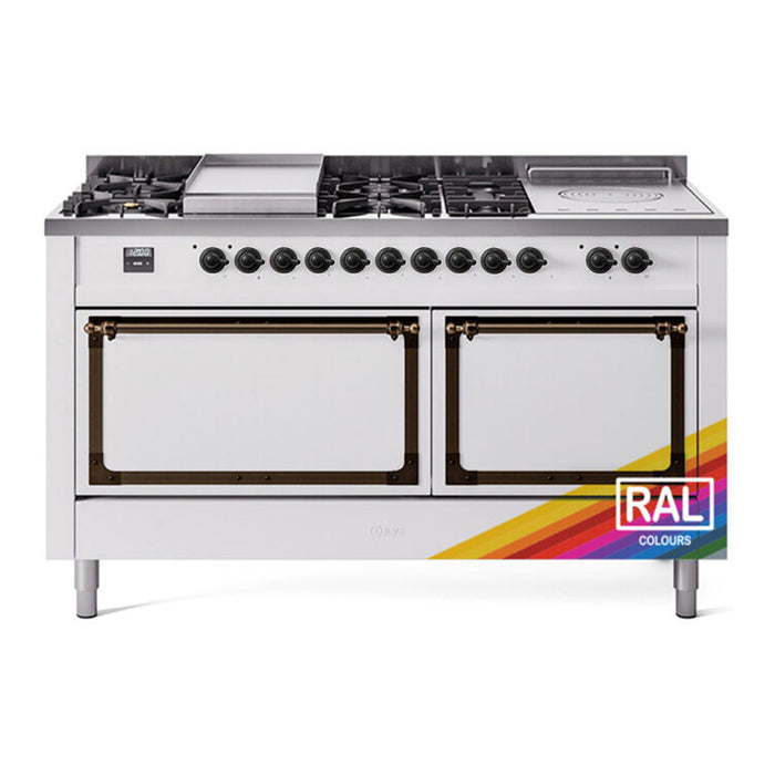 ILVE Nostalgie II Noblesse 60" Dual Fuel Freestanding Range (UN60FSQNMP)