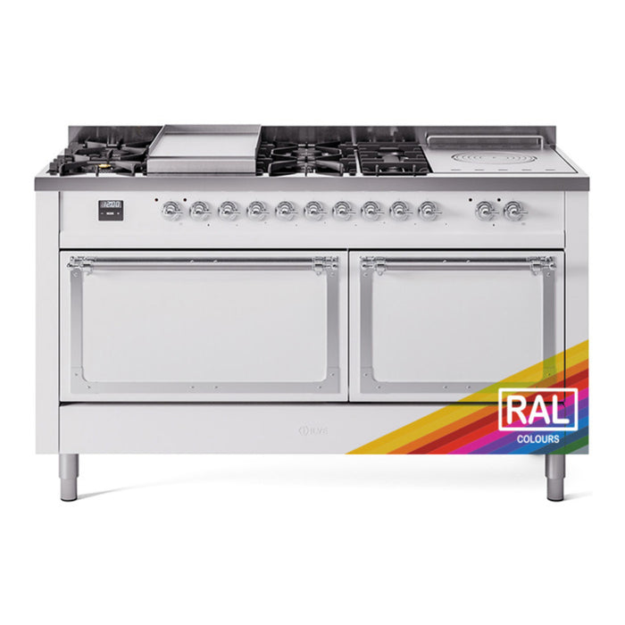 ILVE Nostalgie II Noblesse 60" Dual Fuel Freestanding Range (UN60FSQNMP)
