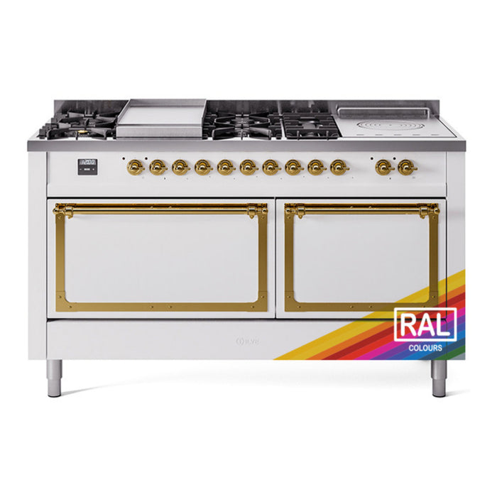 ILVE Nostalgie II Noblesse 60" Dual Fuel Freestanding Range (UN60FSQNMP)