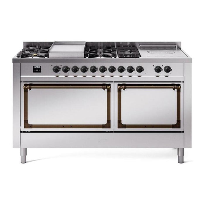 ILVE Nostalgie II Noblesse 60" Dual Fuel Freestanding Range (UN60FSQNMP)