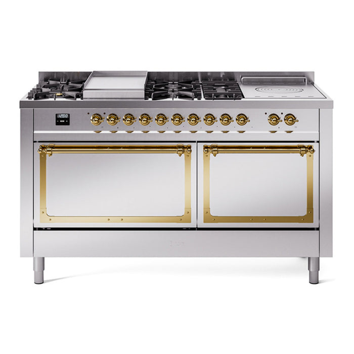 ILVE Nostalgie II Noblesse 60" Dual Fuel Freestanding Range (UN60FSQNMP)