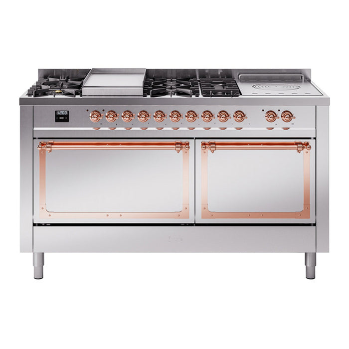 ILVE Nostalgie II Noblesse 60" Dual Fuel Freestanding Range (UN60FSQNMP)