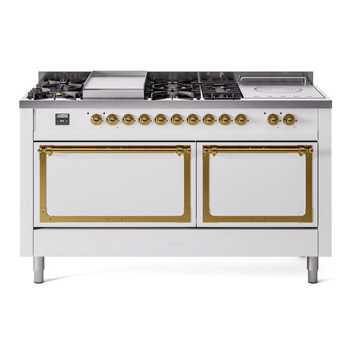 ILVE Nostalgie II Noblesse 60" Dual Fuel Freestanding Range (UN60FSQNMP)