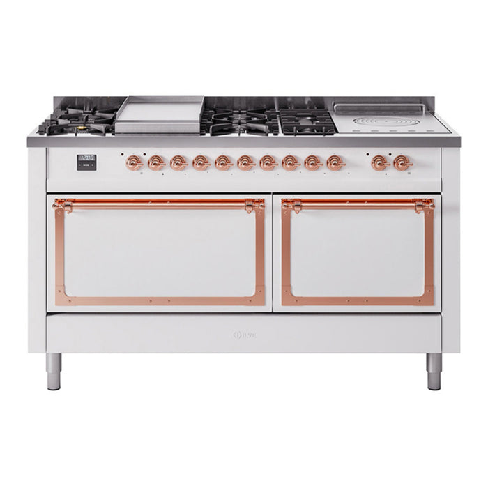 ILVE Nostalgie II Noblesse 60" Dual Fuel Freestanding Range (UN60FSQNMP)