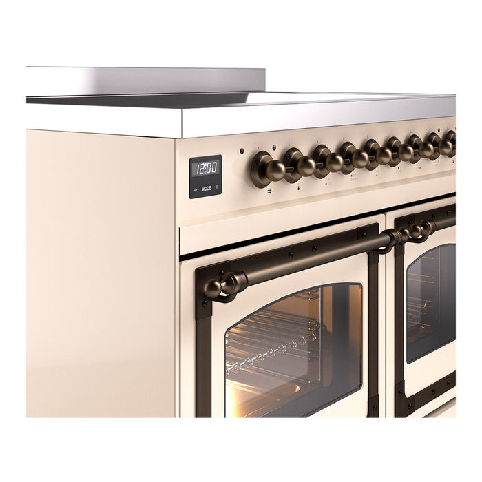 ILVE Nostalgie II Noblesse 40″ Induction Freestanding Range with Triple Glass Door - UNDI406NMP