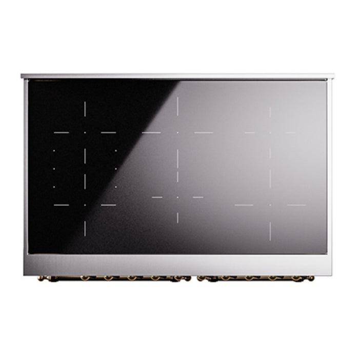 ILVE Nostalgie II Noblesse 40″ Induction Freestanding Range with Triple Glass Door - UNDI406NMP