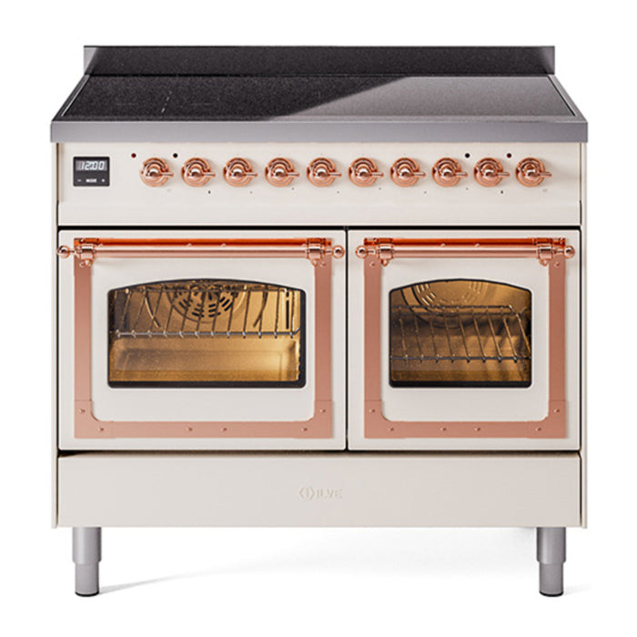 ILVE Nostalgie II Noblesse 40″ Induction Freestanding Range with Triple Glass Door - UNDI406NMP