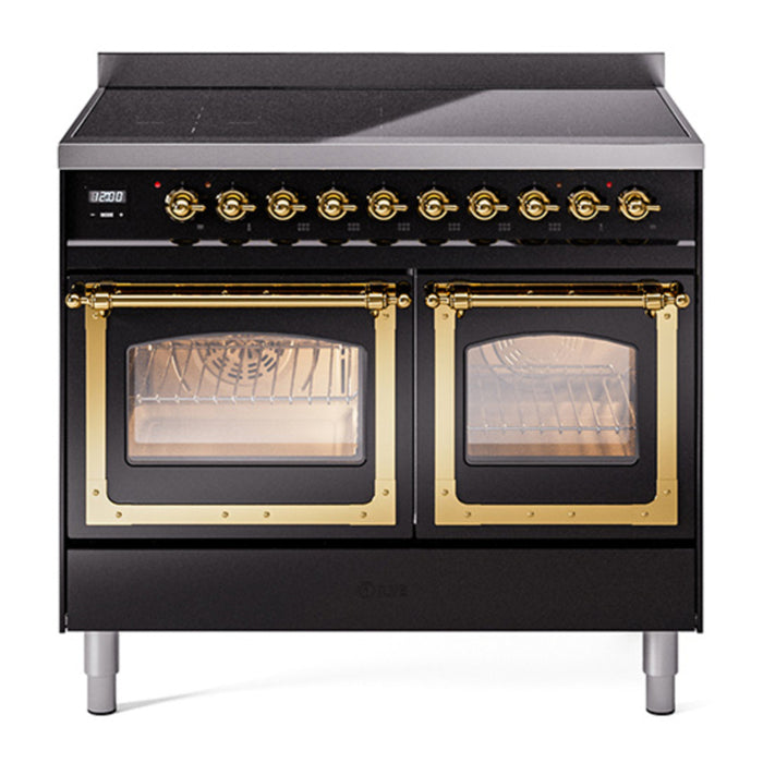 ILVE Nostalgie II Noblesse 40″ Induction Freestanding Range with Triple Glass Door - UNDI406NMP