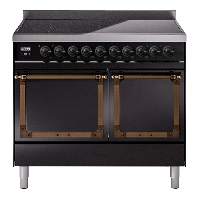 ILVE Nostalgie II Noblesse 40″ Induction Freestanding Range with Solid Door - UNDI406QNMP