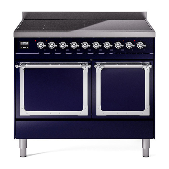 ILVE Nostalgie II Noblesse 40″ Induction Freestanding Range with Solid Door - UNDI406QNMP