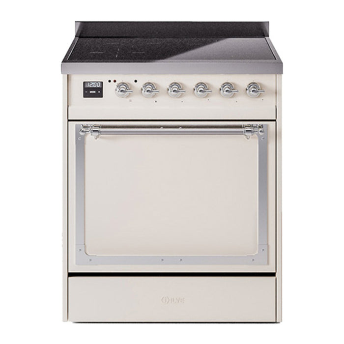 ILVE Nostalgie II Noblesse 30″ Induction Freestanding Range with Solid Door - UNI304QNMP