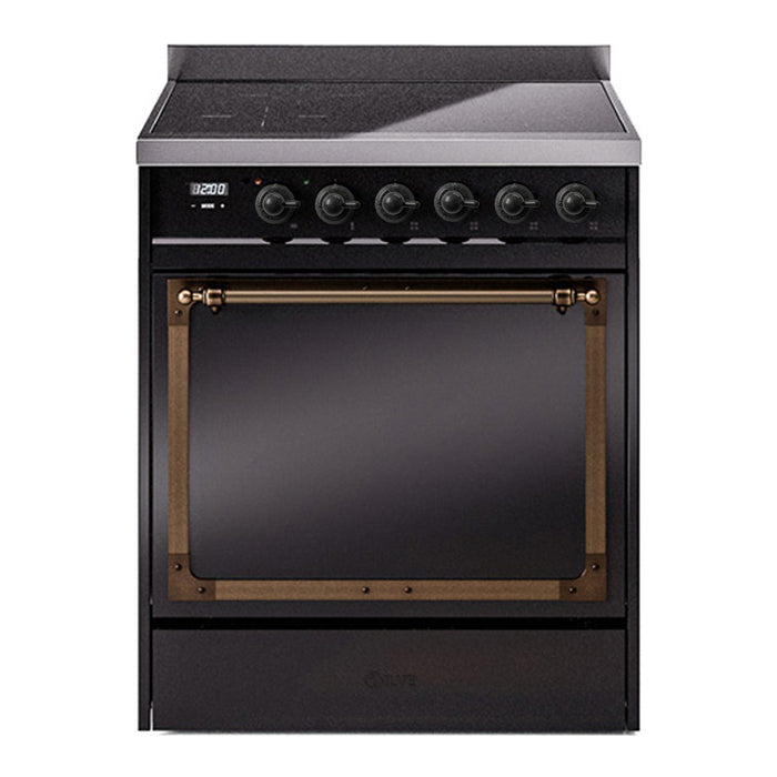 ILVE Nostalgie II Noblesse 30″ Induction Freestanding Range with Solid Door - UNI304QNMP