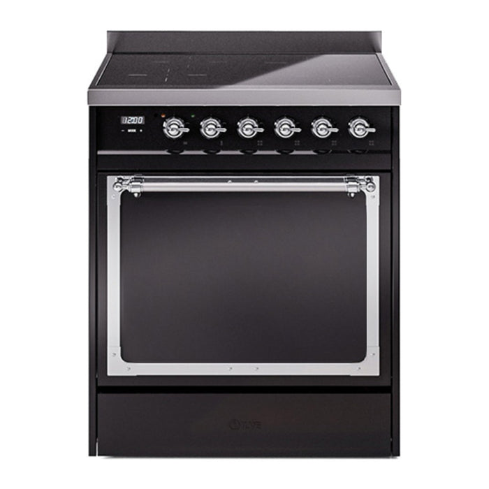 ILVE Nostalgie II Noblesse 30″ Induction Freestanding Range with Solid Door - UNI304QNMP