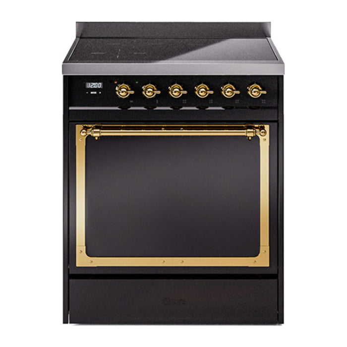ILVE Nostalgie II Noblesse 30″ Induction Freestanding Range with Solid Door - UNI304QNMP