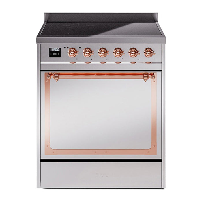 ILVE Nostalgie II Noblesse 30″ Induction Freestanding Range with Solid Door - UNI304QNMP