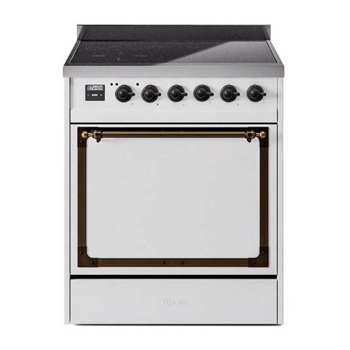 ILVE Nostalgie II Noblesse 30″ Induction Freestanding Range with Solid Door - UNI304QNMP