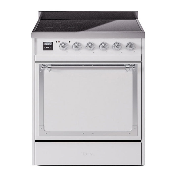 ILVE Nostalgie II Noblesse 30″ Induction Freestanding Range with Solid Door - UNI304QNMP