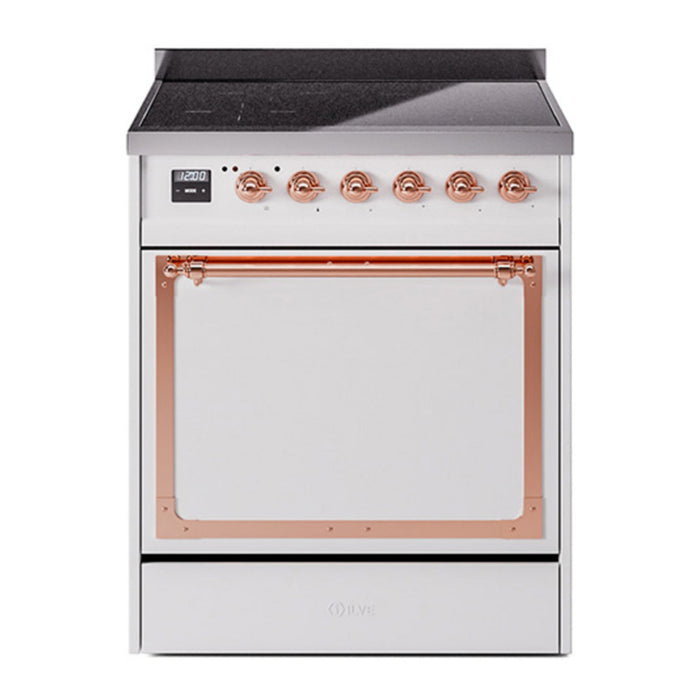 ILVE Nostalgie II Noblesse 30″ Induction Freestanding Range with Solid Door - UNI304QNMP