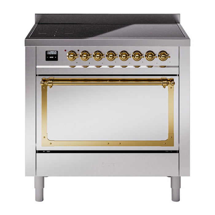 ILVE Nostalgie II Noblesse 36″ Induction Freestanding Range with Solid Door - UNI366QNMP