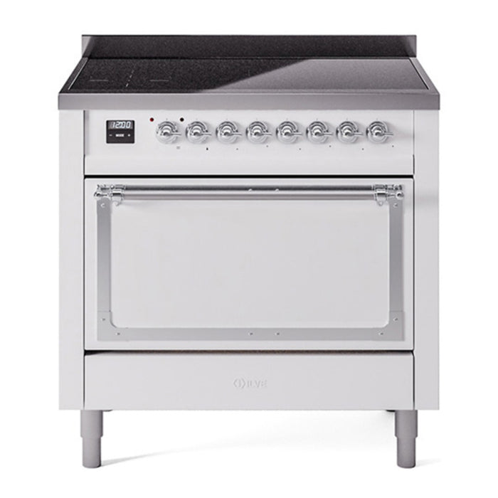 ILVE Nostalgie II Noblesse 36″ Induction Freestanding Range with Solid Door - UNI366QNMP