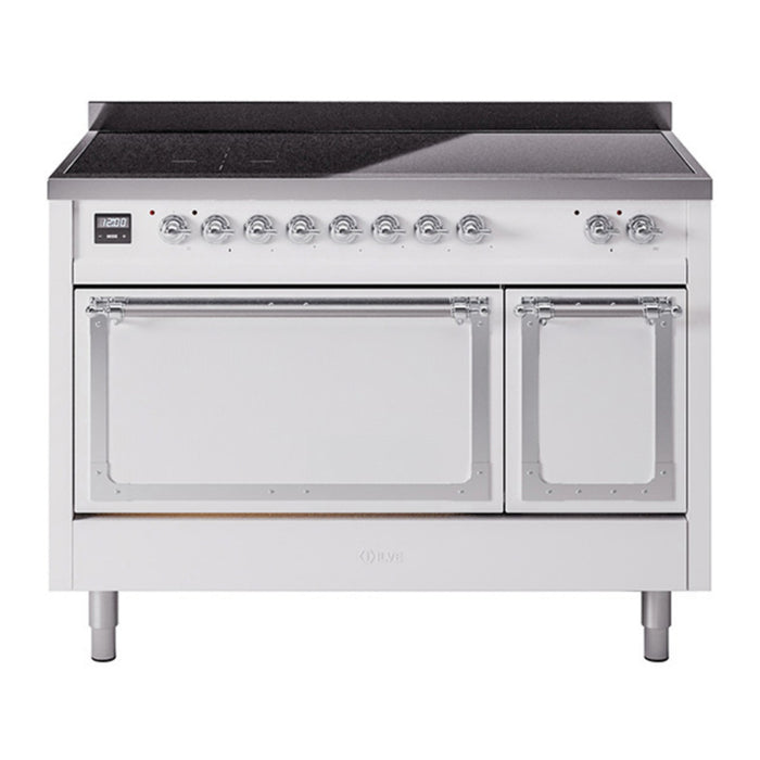 ILVE Nostalgie II Noblesse 48″ Induction Freestanding Range with Solid Door - UNI486QNMP