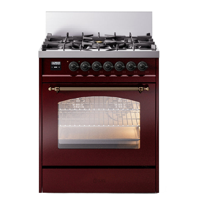 ILVE 30" Nostalgie II Single Oven Dual Fuel Range UP30NMP