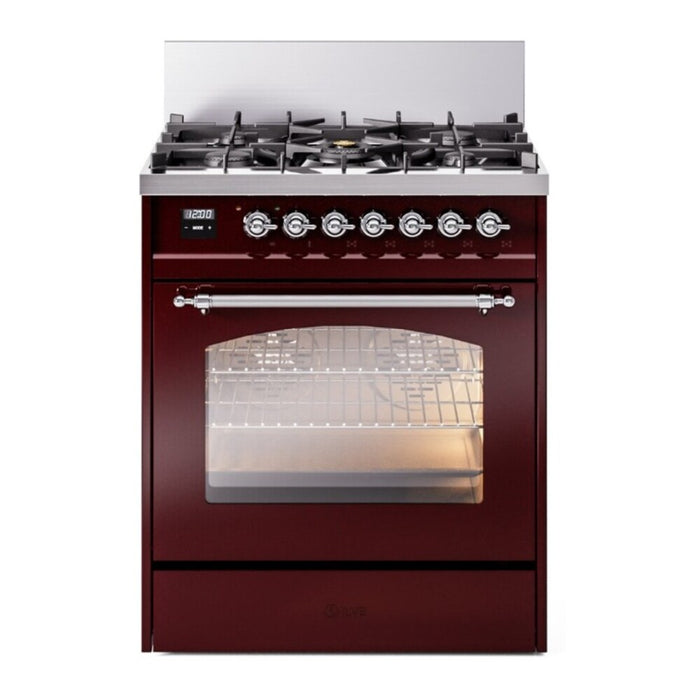 ILVE 30" Nostalgie II Single Oven Dual Fuel Range UP30NMP