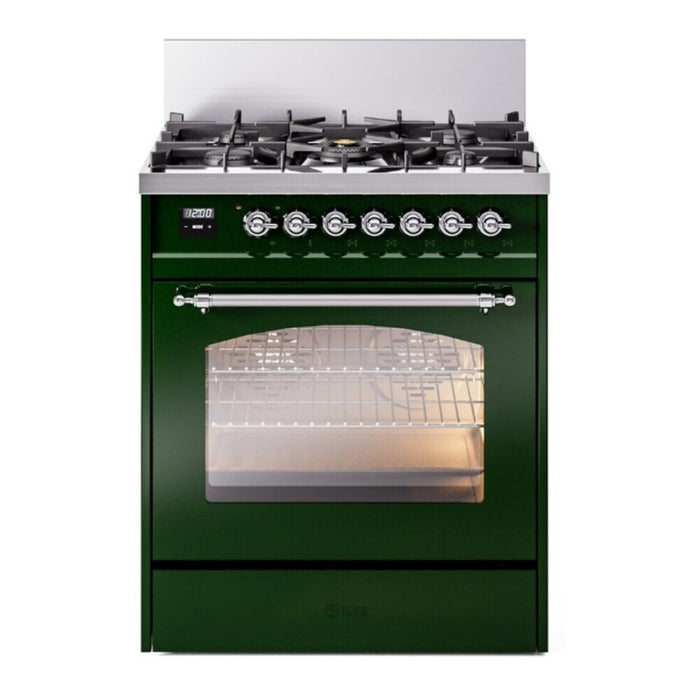 ILVE 30" Nostalgie II Single Oven Dual Fuel Range UP30NMP
