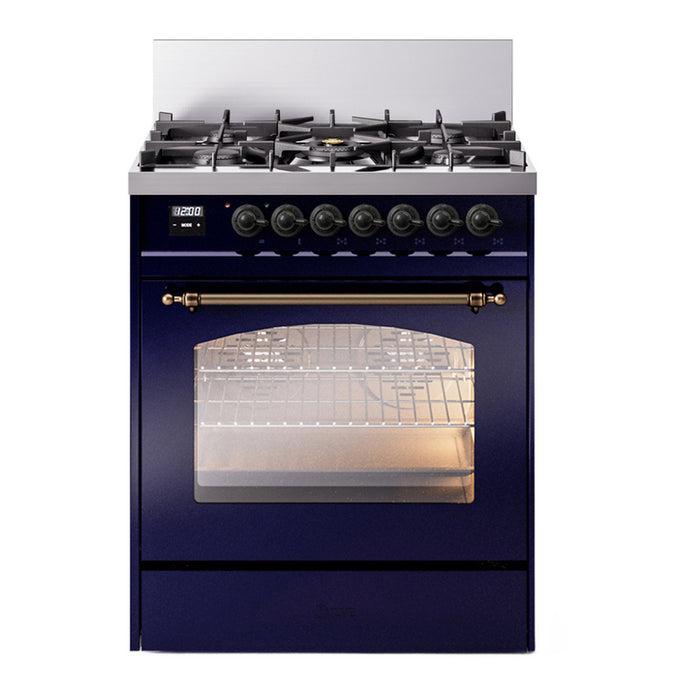 ILVE 30" Nostalgie II Single Oven Dual Fuel Range UP30NMP