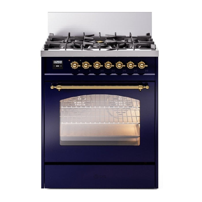 ILVE 30" Nostalgie II Single Oven Dual Fuel Range UP30NMP