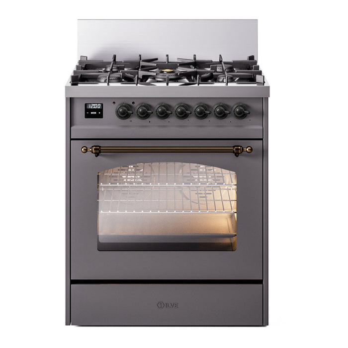 ILVE 30" Nostalgie II Single Oven Dual Fuel Range UP30NMP