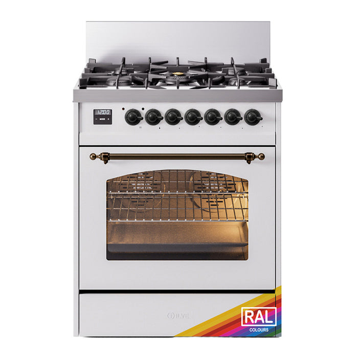 ILVE 30" Nostalgie II Single Oven Dual Fuel Range UP30NMP