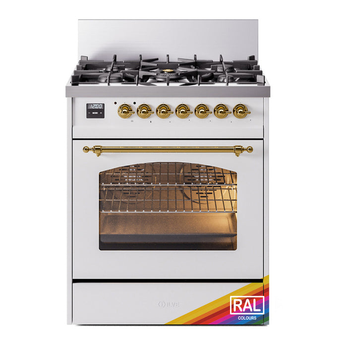 ILVE 30" Nostalgie II Single Oven Dual Fuel Range UP30NMP