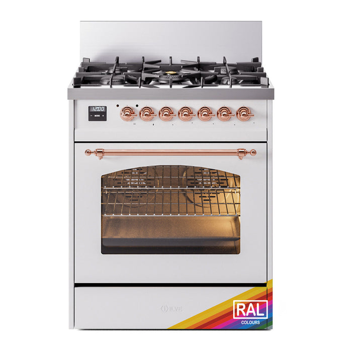 ILVE 30" Nostalgie II Single Oven Dual Fuel Range UP30NMP