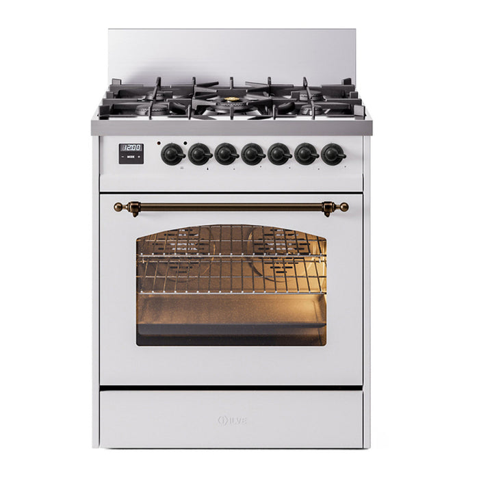 ILVE 30" Nostalgie II Single Oven Dual Fuel Range UP30NMP