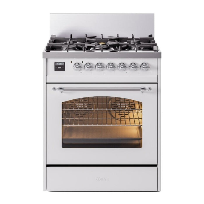 ILVE 30" Nostalgie II Single Oven Dual Fuel Range UP30NMP