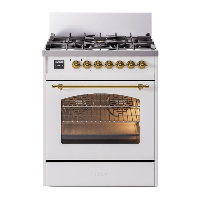 ILVE 30" Nostalgie II Single Oven Dual Fuel Range UP30NMP