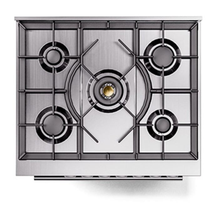 ILVE Professional Plus II 30″ Dual Fuel Range with Solid Door - UP30QMP