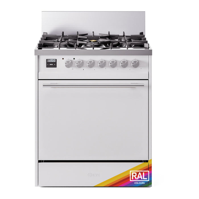 ILVE Professional Plus II 30″ Dual Fuel Range with Solid Door - UP30QMP