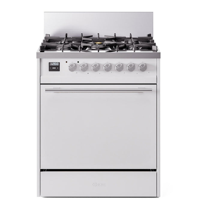 ILVE Professional Plus II 30″ Dual Fuel Range with Solid Door - UP30QMP