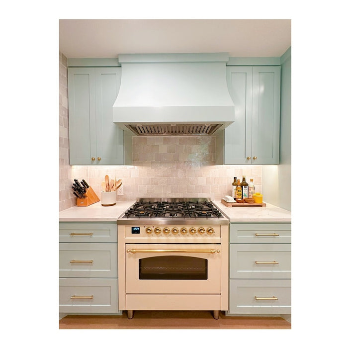 ILVE 36" Nostalgie II Series Freestanding Single Oven Dual Fuel Range (UP36FNMP)