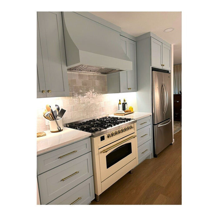 ILVE 36" Nostalgie II Series Freestanding Single Oven Dual Fuel Range (UP36FNMP)