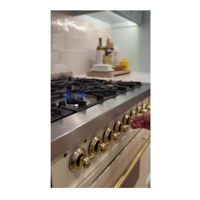 ILVE 36" Nostalgie II Series Freestanding Single Oven Dual Fuel Range (UP36FNMP)