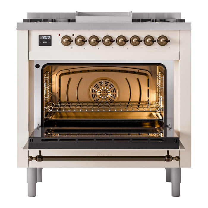 ILVE 36" Nostalgie II Series Freestanding Single Oven Dual Fuel Range (UP36FNMP)