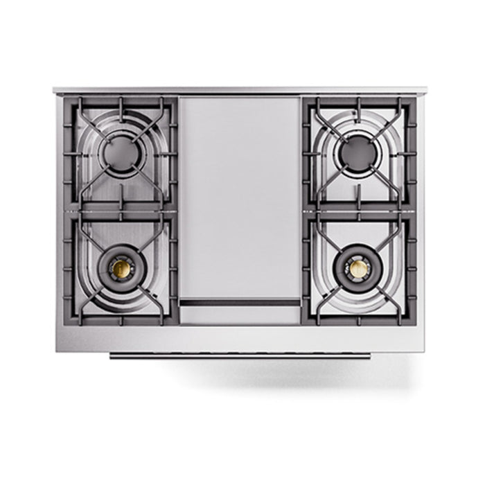 ILVE Professional Plus II 36" Dual Fuel Range 6 Sealed Burners with Solid Door - UP36FQMP