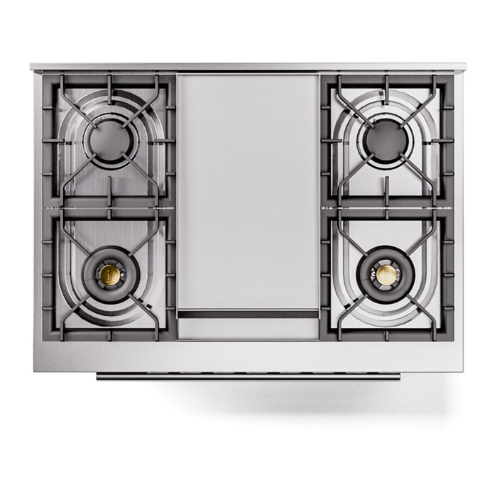 ILVE Professional Plus II 36-Inch Freestanding Dual Fuel Range with 6 Sealed Burner - UP36FWMP