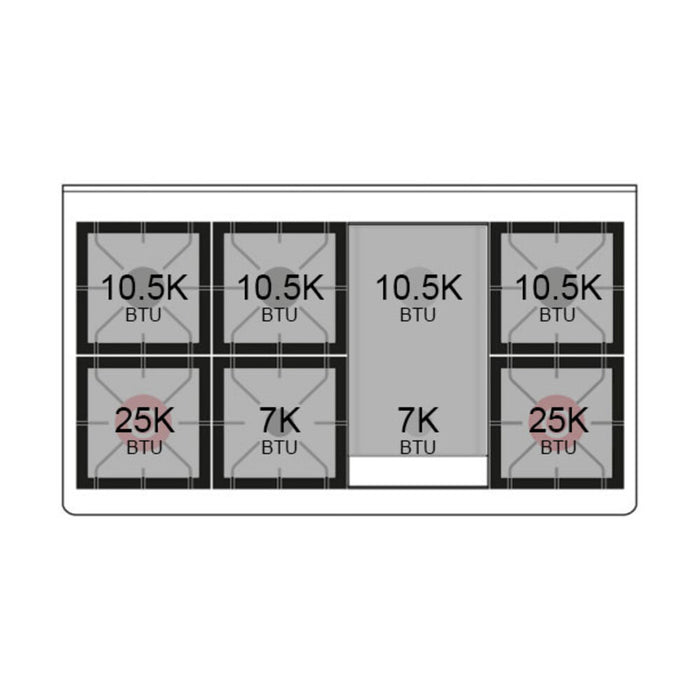 ILVE Professional Plus II 48" Dual Fuel Range 8 Sealed Burners with Solid Door - UP48FQMP